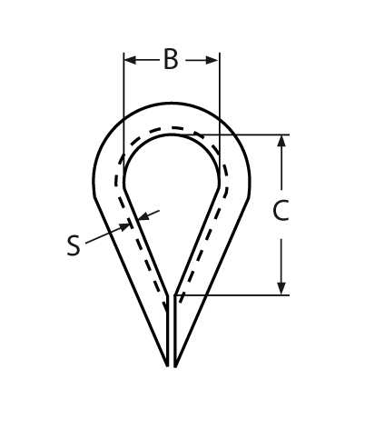 Kausche | V4A | 3 mm | VPE: 200