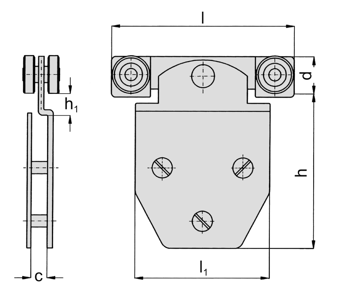 Doppelrolle für Platten Größe 1 MEA 10337110