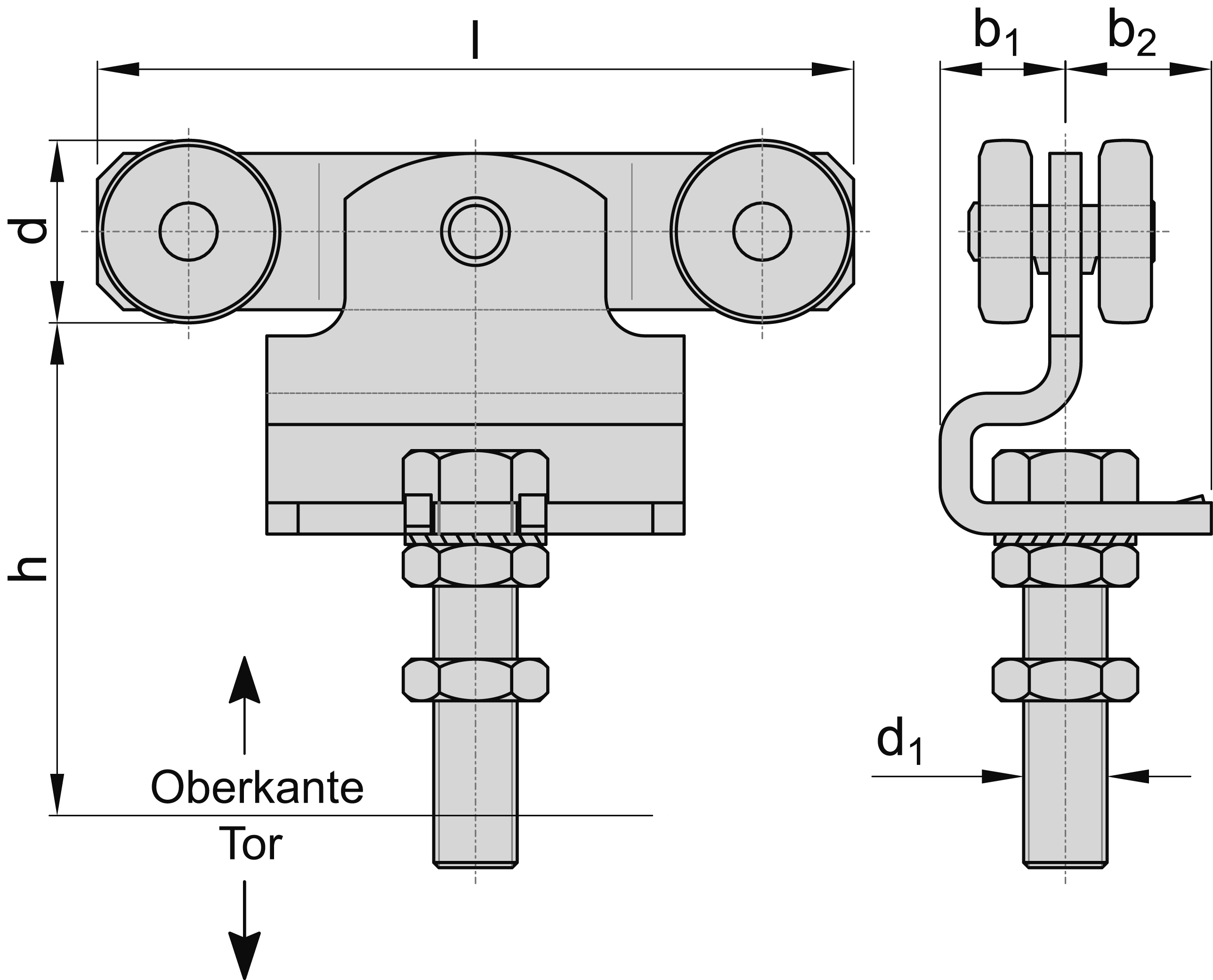 Doppelrolle leiser Lauf Größe 2 MEA 10336423