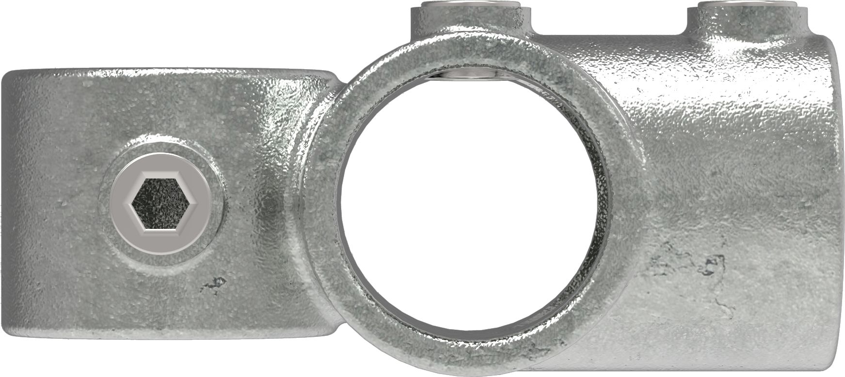 Rohrverbinder | Kreuz-T-Stück kombiniert | 165A27 | 26,9 mm | 3/4" | Feuerverzinkt u. Elektrogalvanisiert