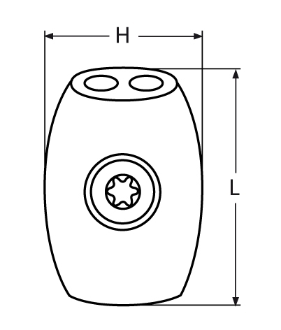 Eiform Drahtseilklemme | V4A | 4 mm | VPE: 10