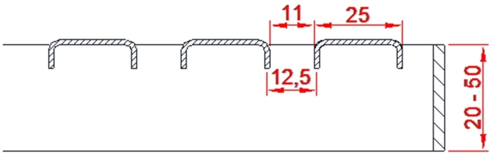 Bootsstegrost Maße: 500x500x25 mm feuerverzinkt