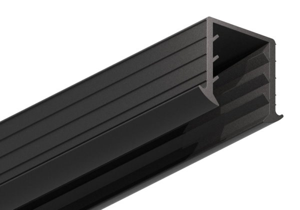 Keildichtung Glas 24,76 – 25,52mm, für Nut 34 x 34mm, Länge 6m, EPDM