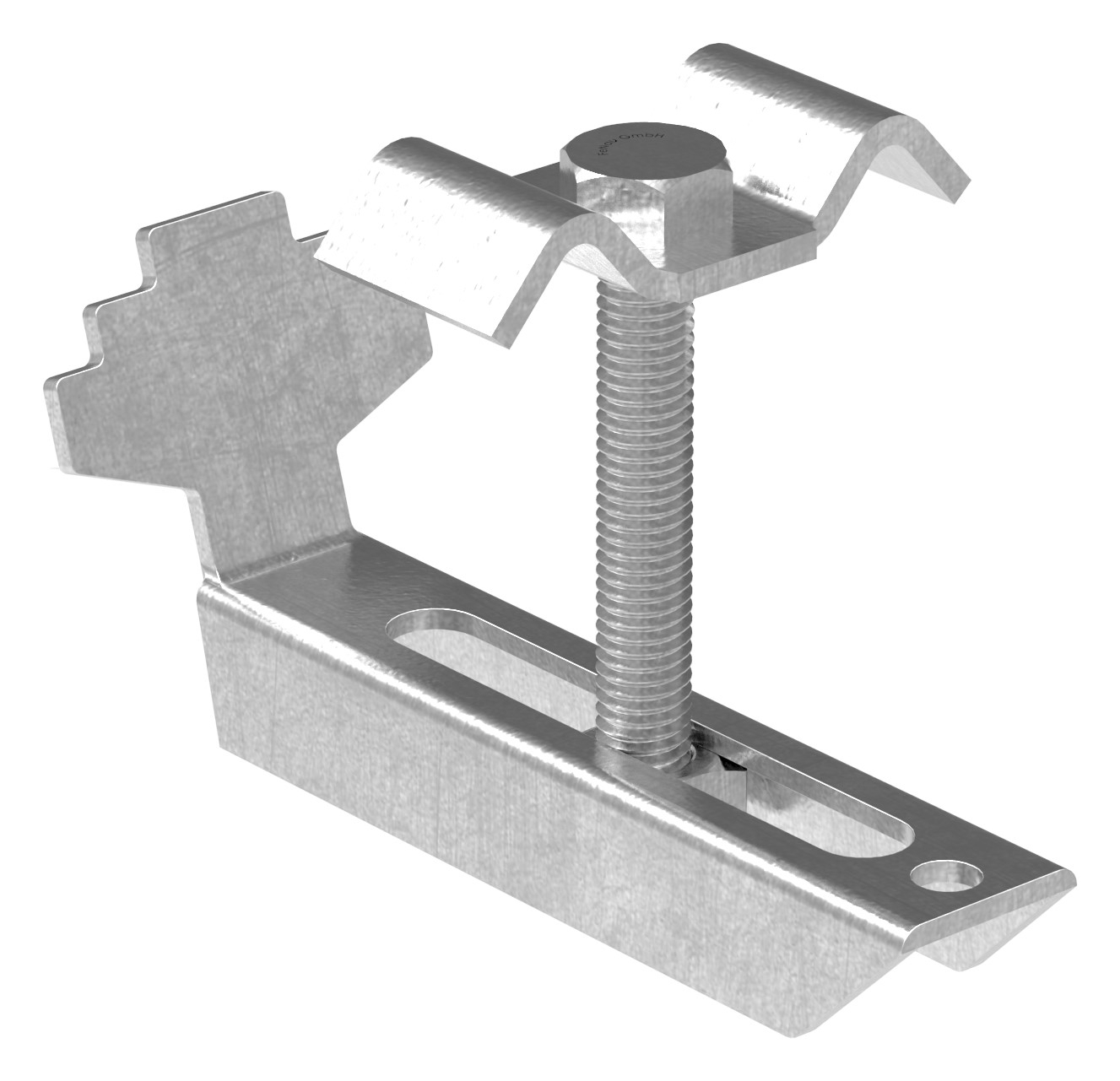 Gitterrostklemme Rosthöhe 30 mm MW 30/30 mm , Edelstahl V2A, gebeizt