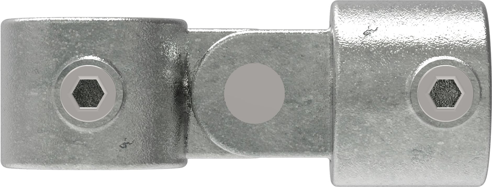 Rohrverbinder | Gelenkstück einfach | 173B34 | 33,7 mm | 1" | Feuerverzinkt u. Elektrogalvanisiert
