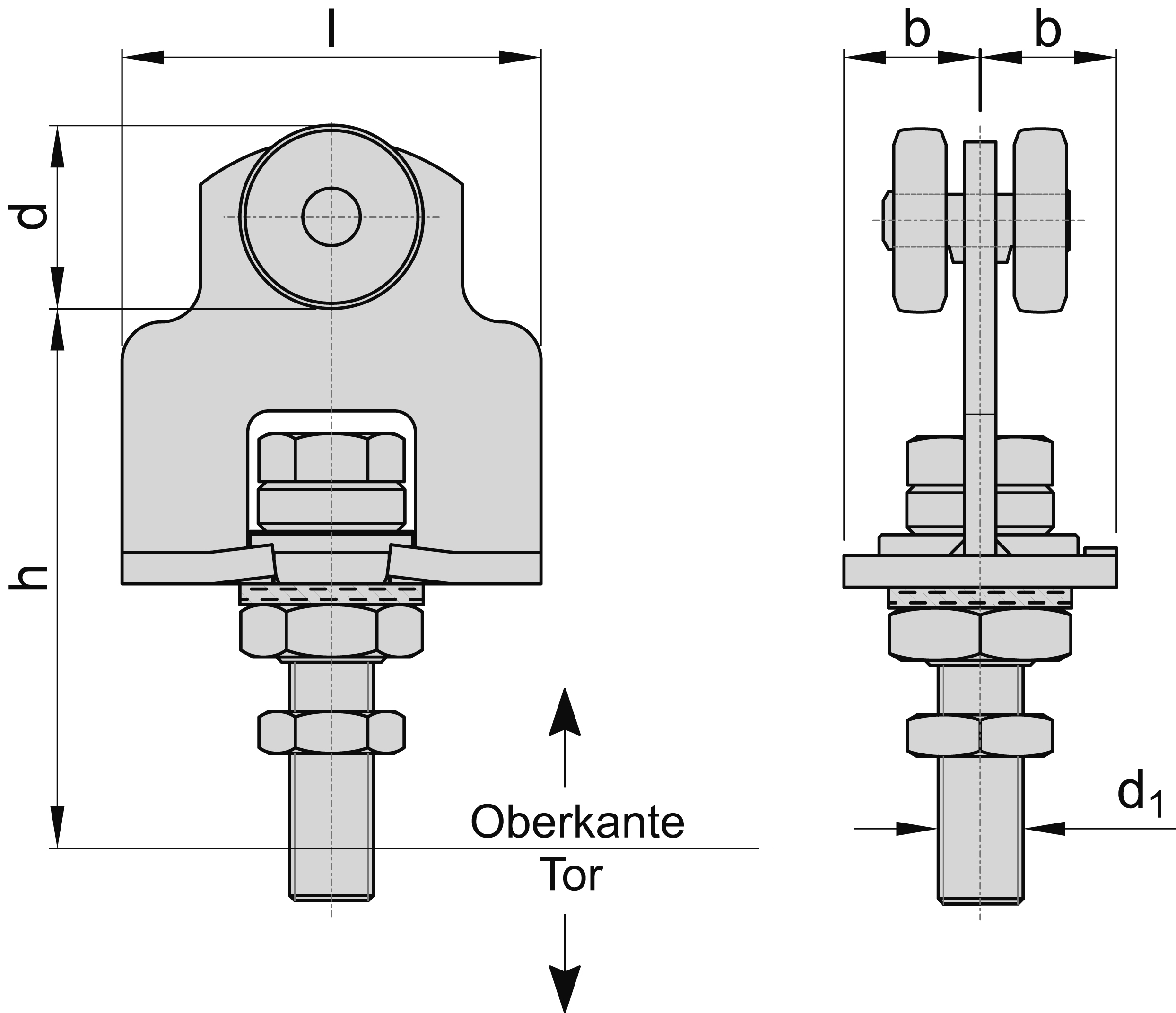 Einfachrolle horizontal drehbar Größe 3 MEA 10336362