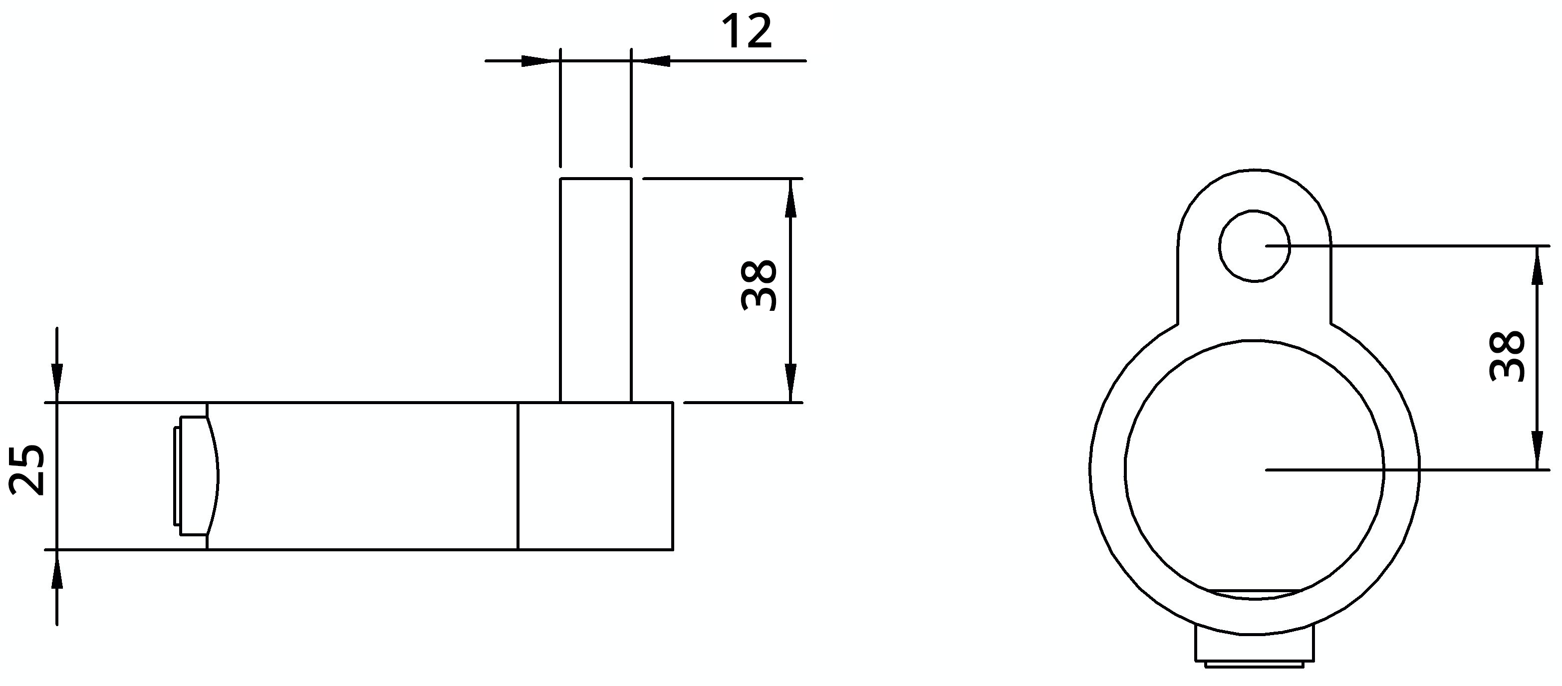 Rohrverbinder | Stellringzapfen | 140C42 | 42,4 mm | 1 1/4" | Feuerverzinkt u. Elektrogalvanisiert