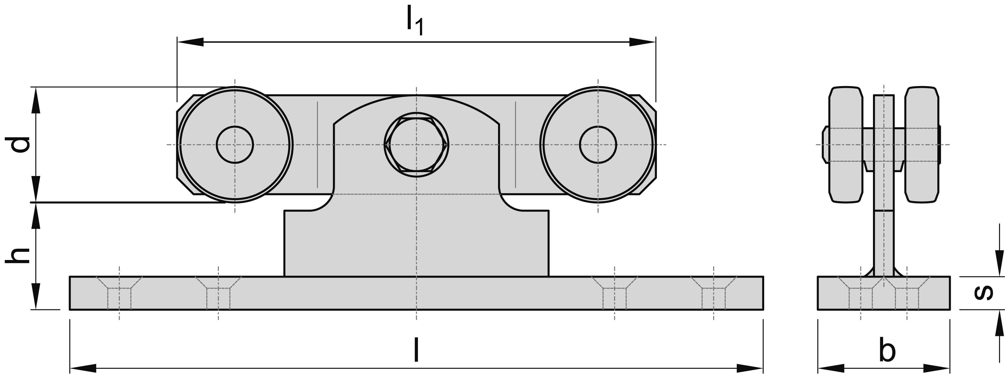 Doppelrolle mit Flanschpendel Größe 2 MEA 10336994