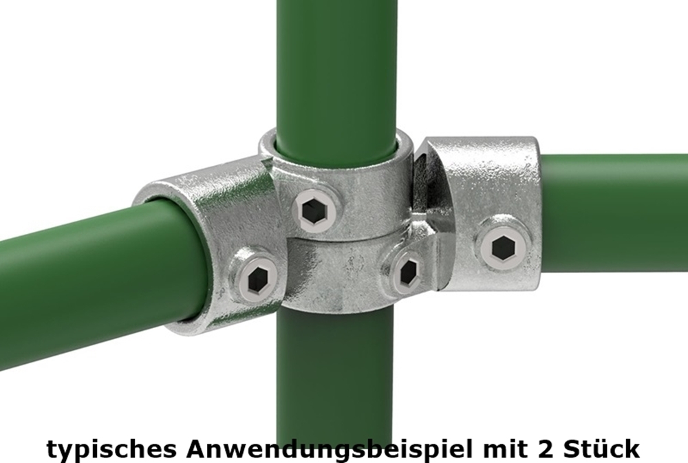 Rohrverbinder | Winkelgelenk verstellbar - 1 Stück | 148E60 | 60,3 mm | 2" | Feuerverzinkt u. Elektrogalvanisiert