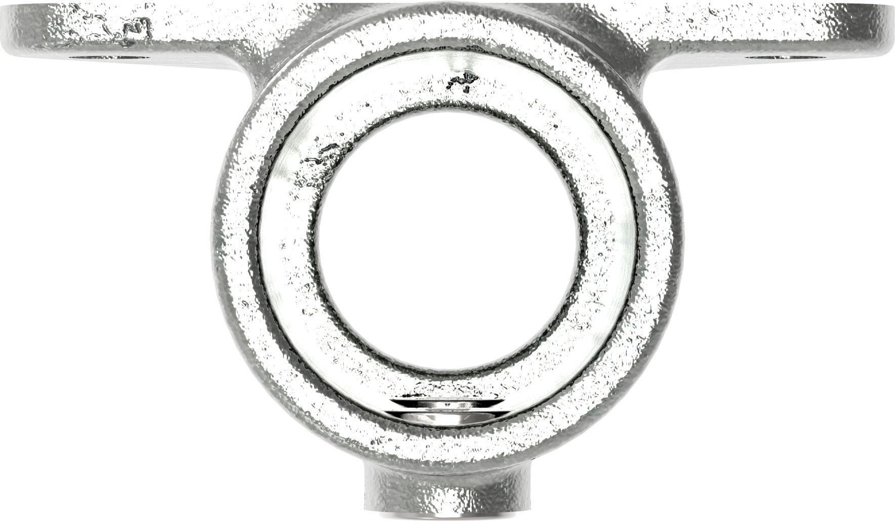Rohrverbinder | Wandhalter Dreieckflansch | 146B34 | 33,7 mm | 1" | Feuerverzinkt u. Elektrogalvanisiert