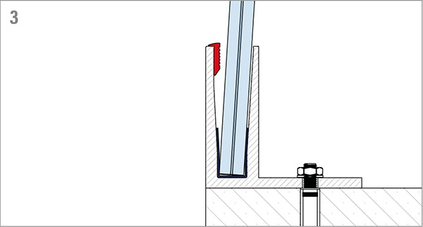 Alu-Profil | KOMPAKT | Länge: 6000 mm | seitliche Montage | Aluminium