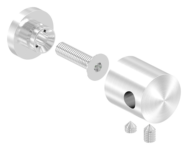 Seilhalter für Zwischenpfosten | Für Seil Ø 6 mm | Anschluss flach | V2A