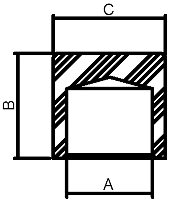 Endkappe für Rundmaterial Ø 12 mm | Flach