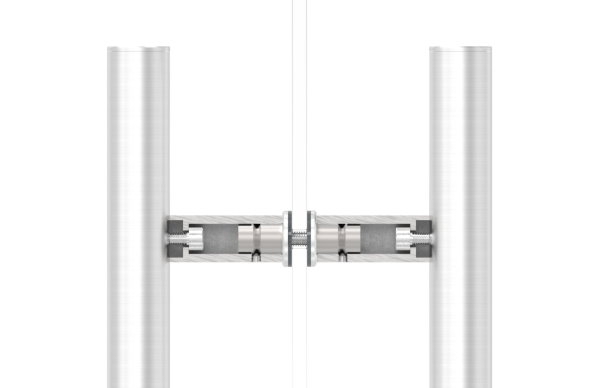 V2A Rohrabstandshalter für Stoßgriffe für Ø 42,4 mm