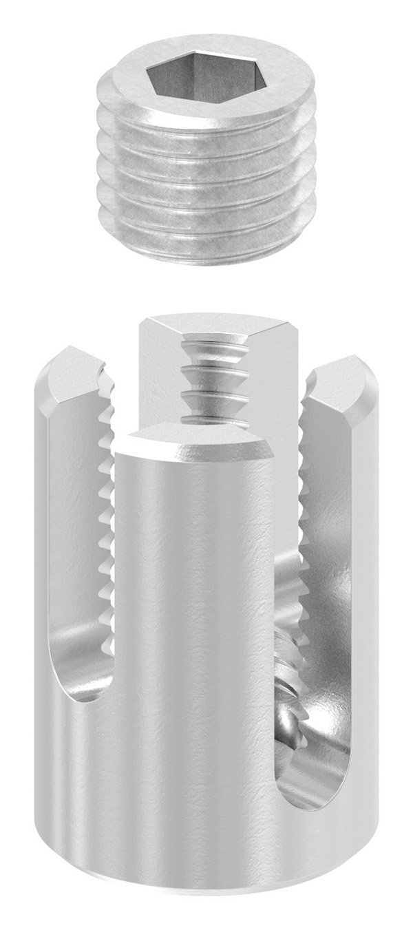 Kreuzklemme für Seil Ø 8mm, V4A