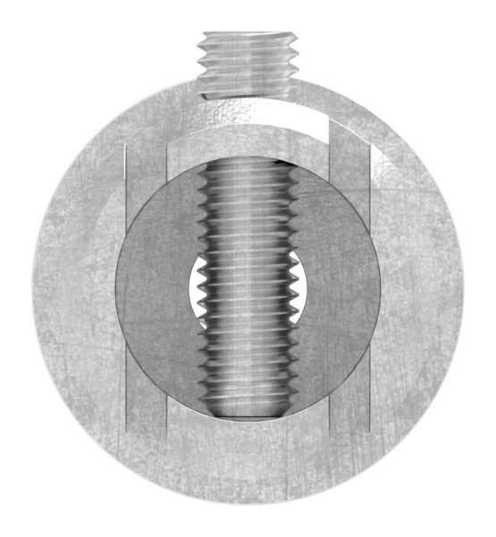 Anschlussstück 90° für Rundrohr Ø 33,7x2,0 mm V2A