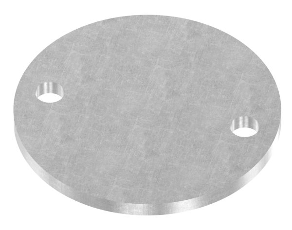 Ankerplatte 100x6 mm 2 Bohrungen |  Stahl roh