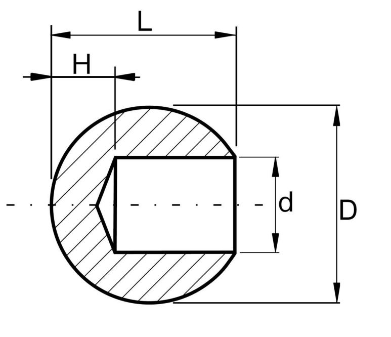 Kugel | Ø 25 mm | mit Sackloch: 12,2 mm | V2A Vollmaterial