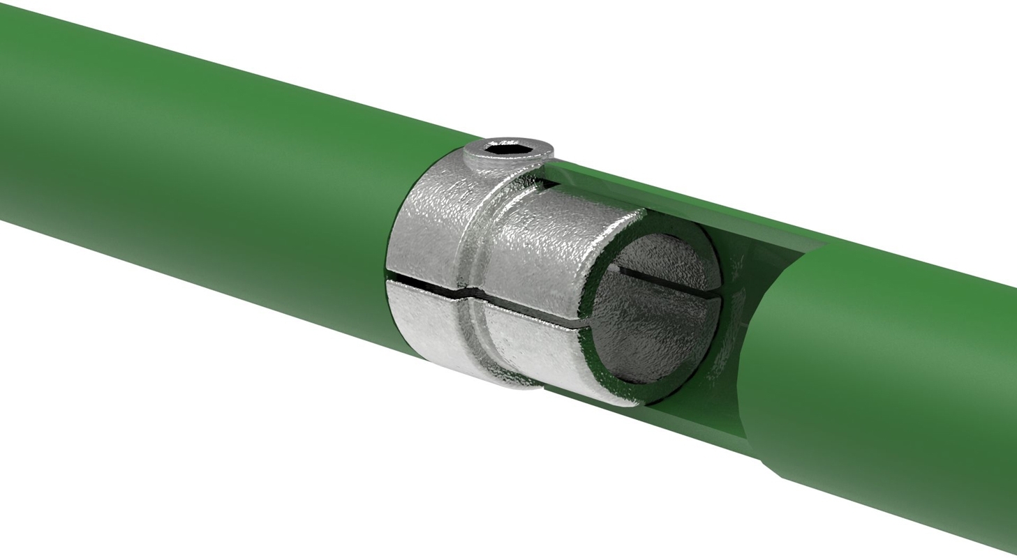 Rohrverbinder | Verbindungsstück innen | 150D48 | 48,3 mm | 1 1/2" | Feuerverzinkt u. Elektrogalvanisiert