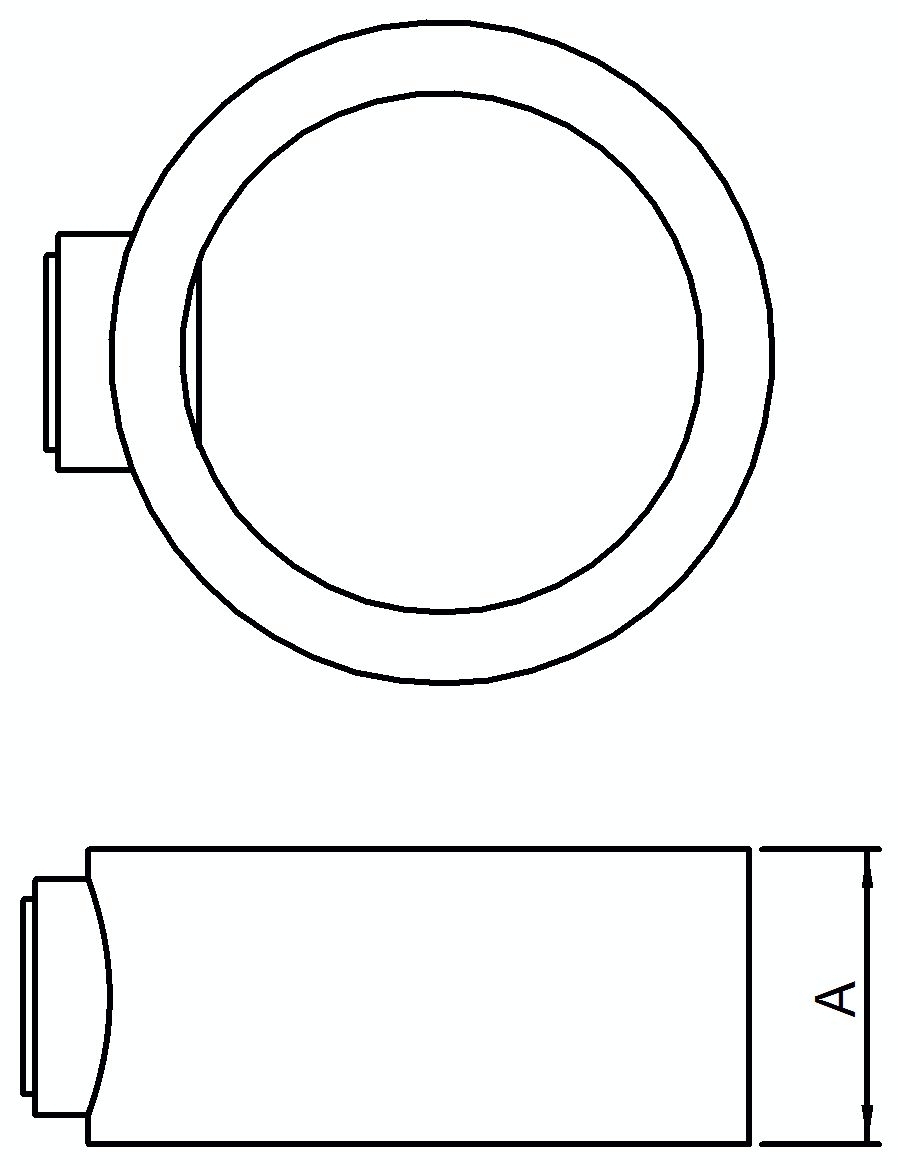 Rohrverbinder | Stellring | 179E60 | 60,3 mm | 2" | Feuerverzinkt u. Elektrogalvanisiert