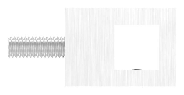 Querstabhalter Vierkant mit Borhung 12x12 mm und f