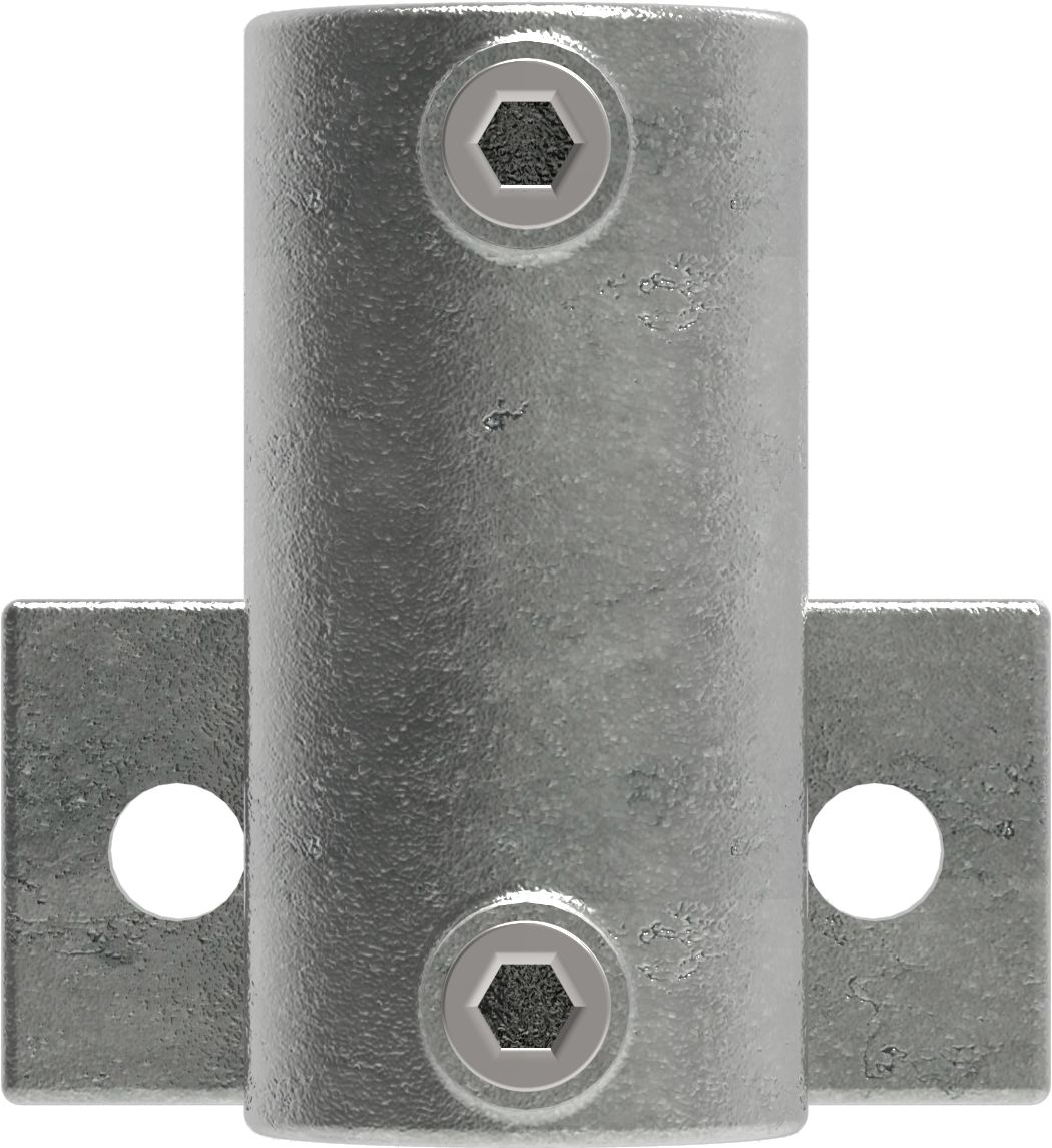 Rohrverbinder | Wandhalter Platte horizontal | 145D48 | 48,3 mm | 1 1/2" | Feuerverzinkt u. Elektrogalvanisiert