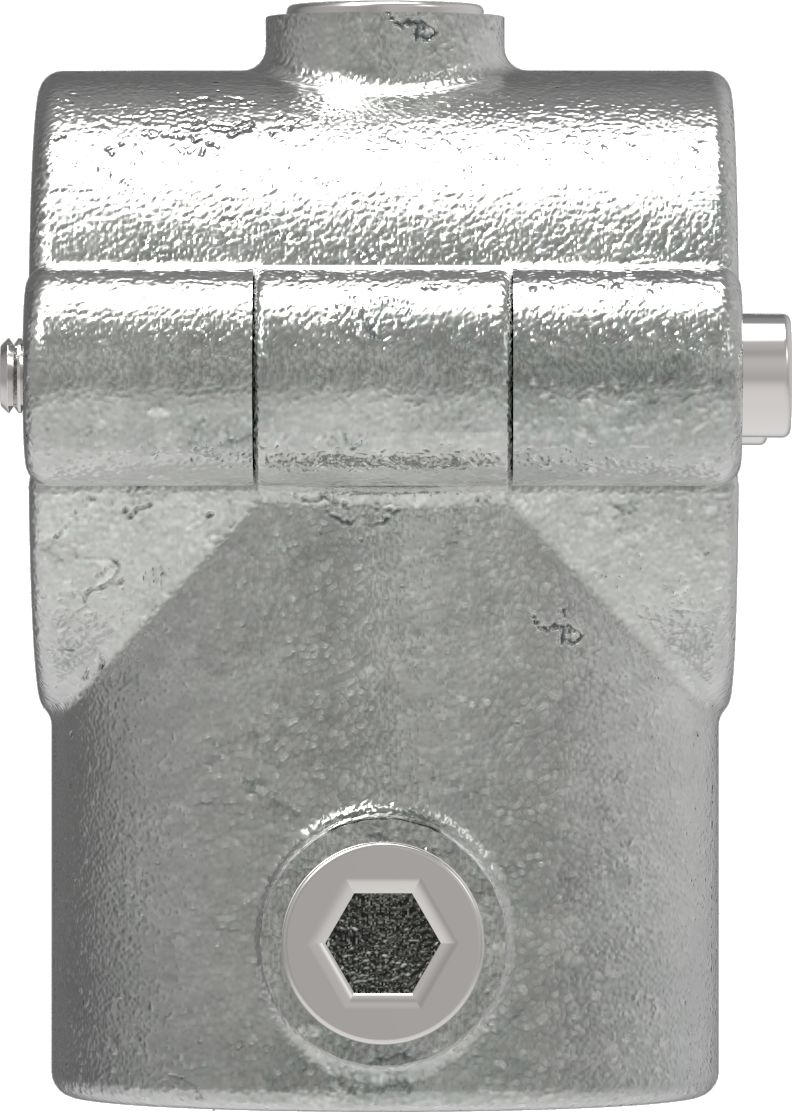 Rohrverbinder | T-Stück mit Bolzen aufklappbar | 136D48 | 48,3 mm | 1 1/2" | Feuerverzinkt u. Elektrogalvanisiert