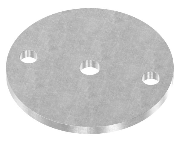 Ankerplatte 100x6 mm 3 Bohrungen |  Stahl roh