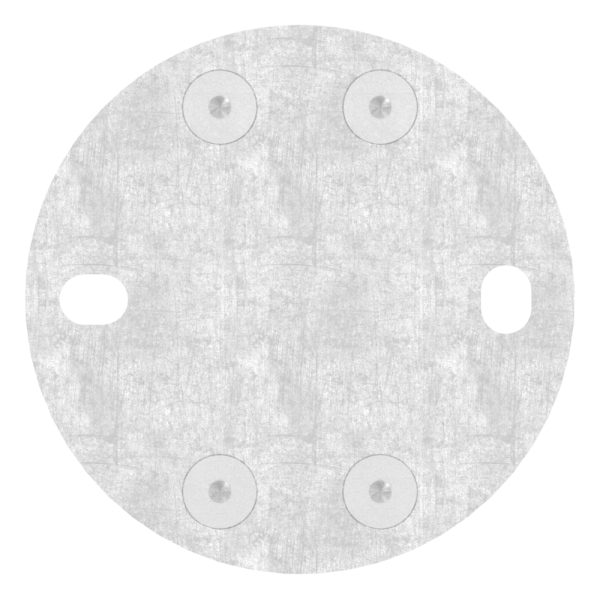 Wandbefestigung 120x10 mm zum Spannen für Rundrohr Ø 42,4 mm V2A