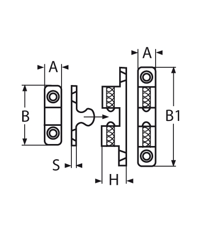 Kugelschnapper | Breite: 29 mm | V4A | VPE: 5