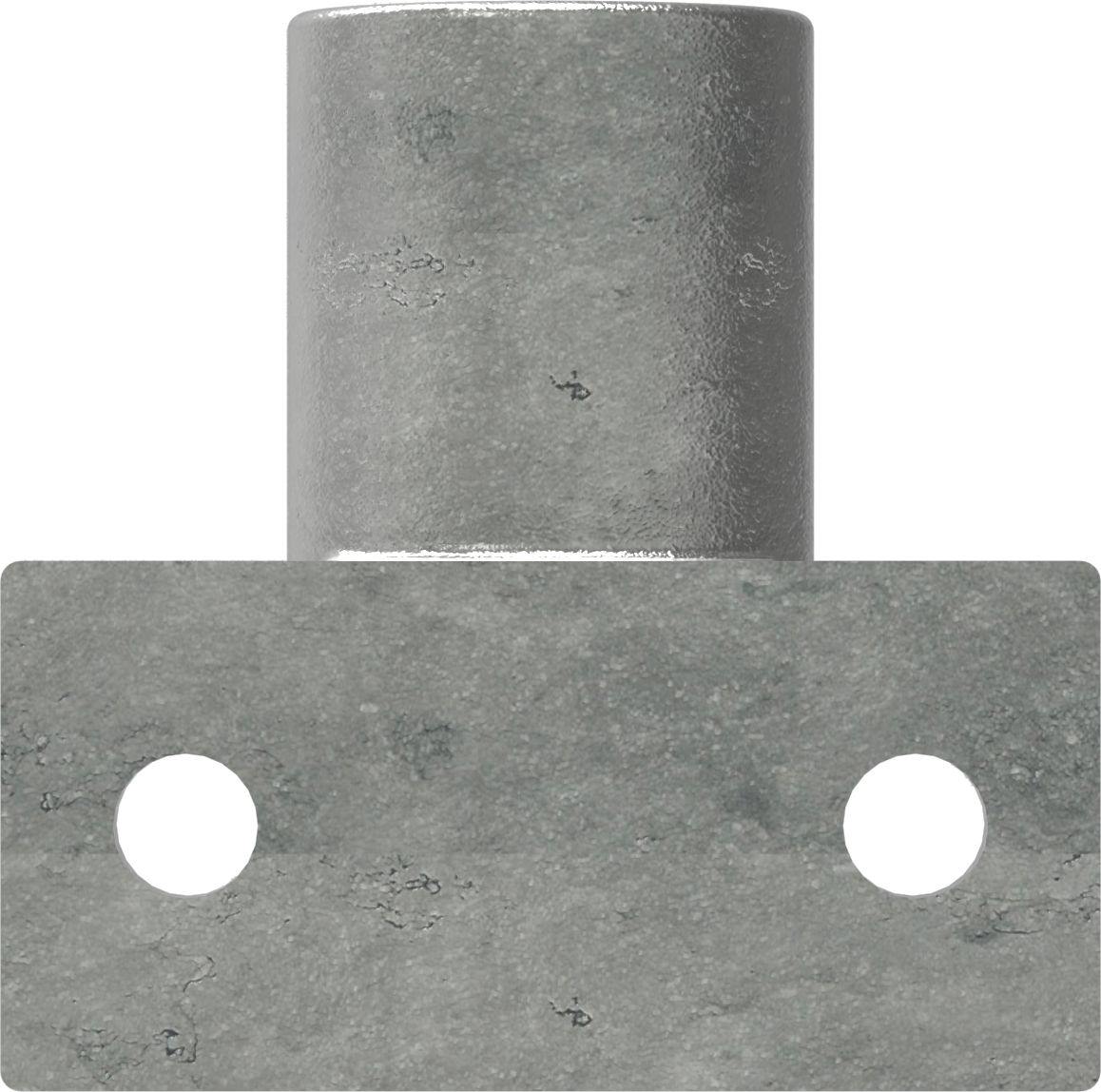 Rohrverbinder | Wandhalter Platte horizontal | 145D48 | 48,3 mm | 1 1/2" | Feuerverzinkt u. Elektrogalvanisiert
