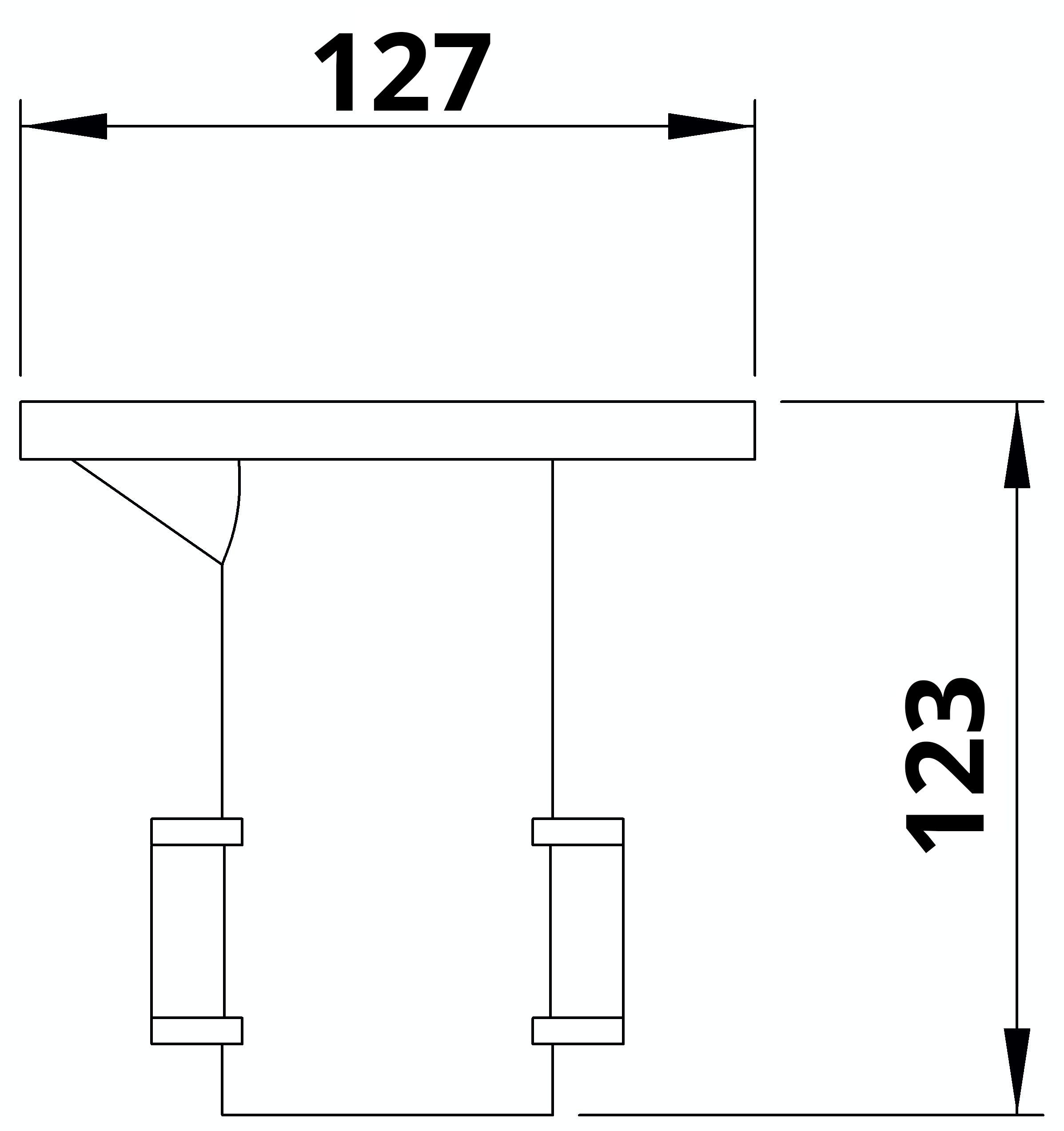 Rohrverbinder | Bodenhülse | 134B34 | 33,7 mm | 1" | Feuerverzinkt u. Elektrogalvanisiert