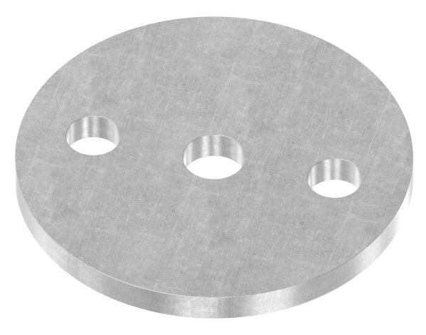 Ankerplatte 80x6 mm 3 Bohrungen |  Stahl roh