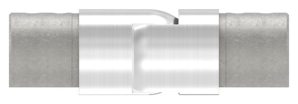 Verbinder flexibel | abwärts 25-55° | für Nutrohr Ø 42,4 mm | V2A