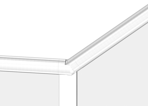 Verbinder flexibel | aufwärts 25-55° | für Nutrohr Ø 42,4 mm | V2A