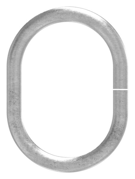 Ring | oval | Material: 14 mm | Außen-Ø: 150x110 mm | Stahl S235JR, roh