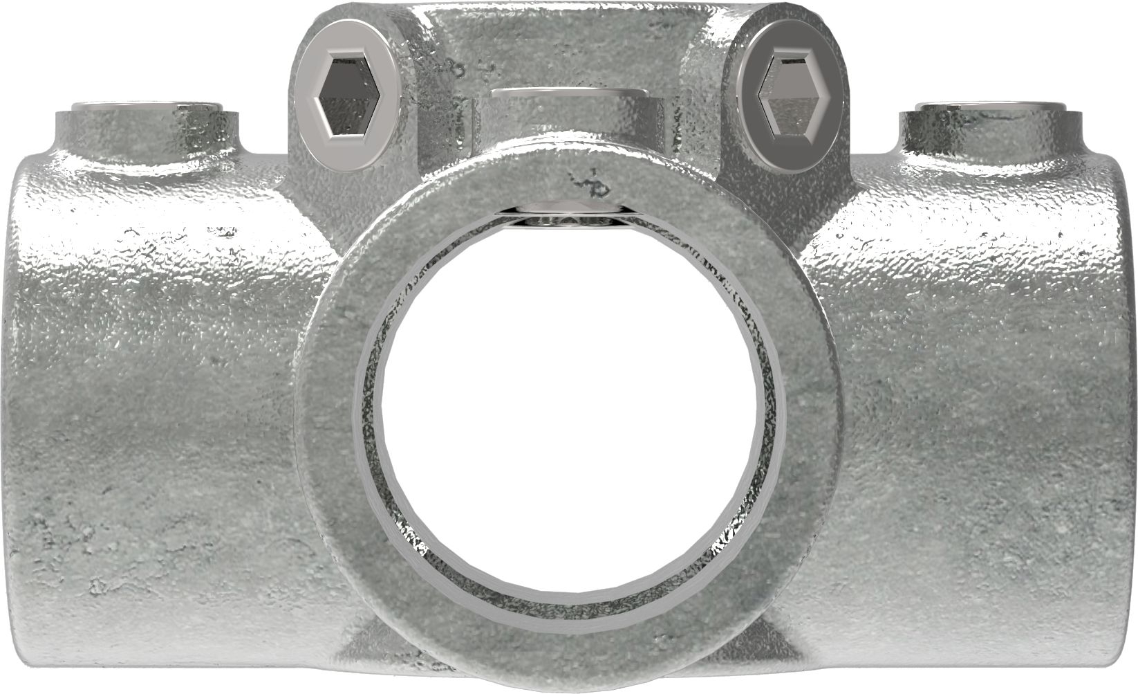 Rohrverbinder | Kreuzstück für Stützrohr | 158E60 | 60,3 mm | 2" | Feuerverzinkt u. Elektrogalvanisiert