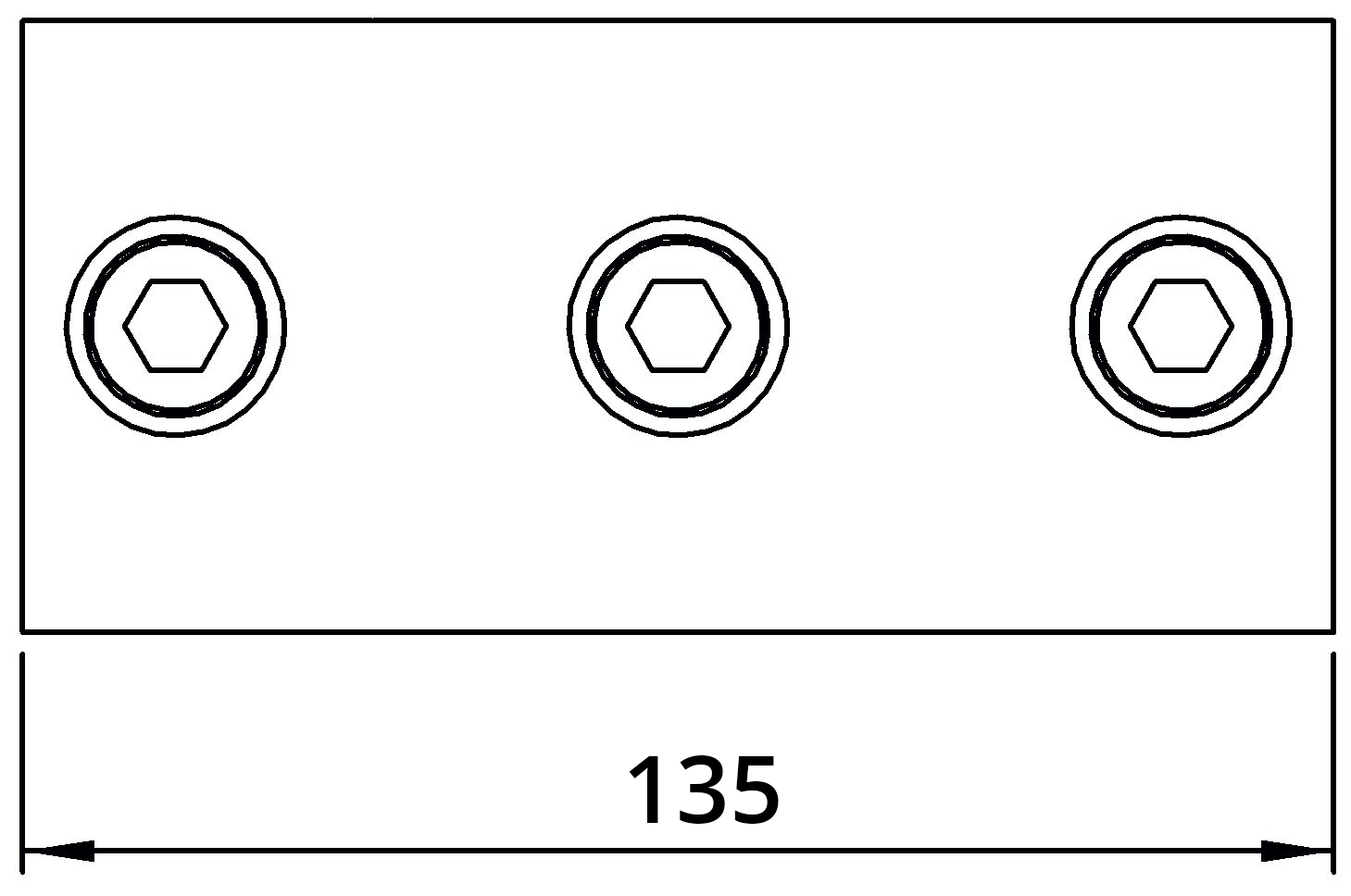 Rohrverbinder | Kreuzstück durchgehend | 119D48 | 48,3 mm | 1 1/2" | Feuerverzinkt u. Elektrogalvanisiert