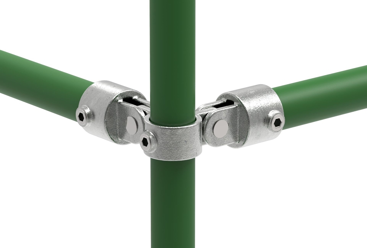 Rohrverbinder | Gelenkstück doppelt 90° | 168A27 | 26,9 mm | 3/4" | Feuerverzinkt u. Elektrogalvanisiert