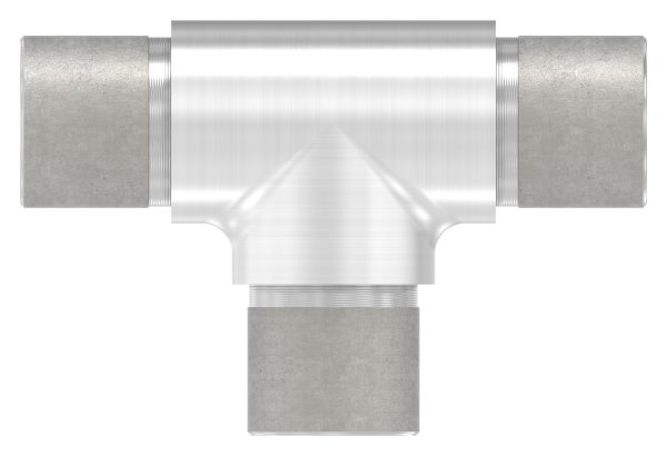 T-Stück mit gleichen Abgängen für Rundrohr Ø 26,9x2,0 mm V4A