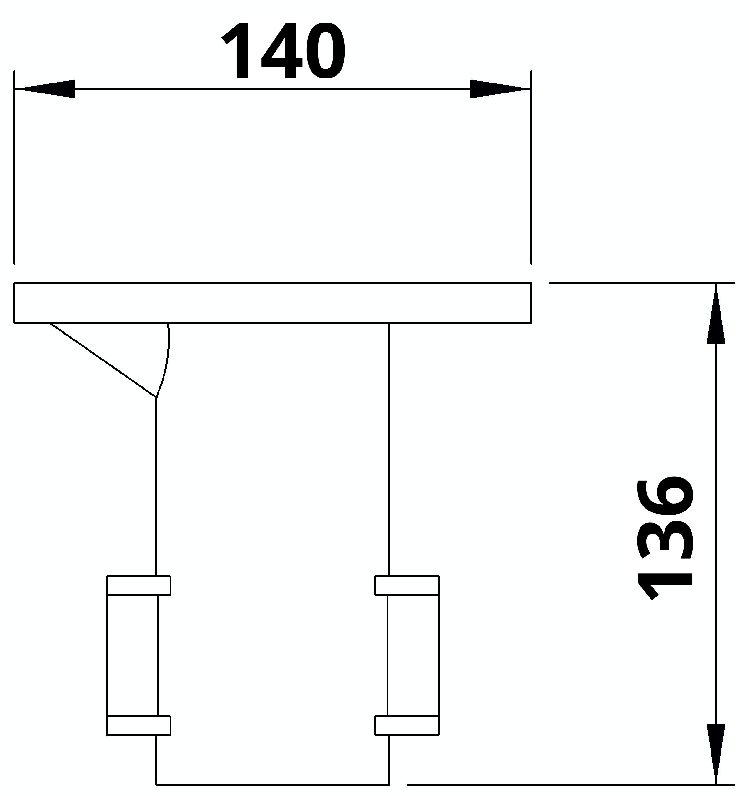 Rohrverbinder | Bodenhülse | 134C42 | 42,4 mm | 1 1/4" | Feuerverzinkt u. Elektrogalvanisiert
