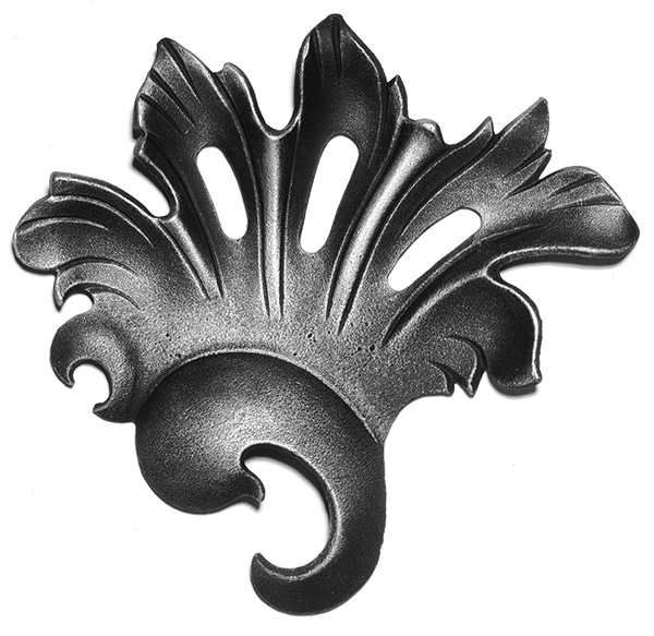 Zierrosette; 155x140x20mm; rechts