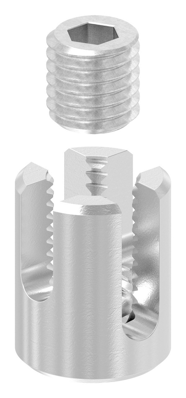 Kreuzklemme für Seil Ø 6mm, V4A