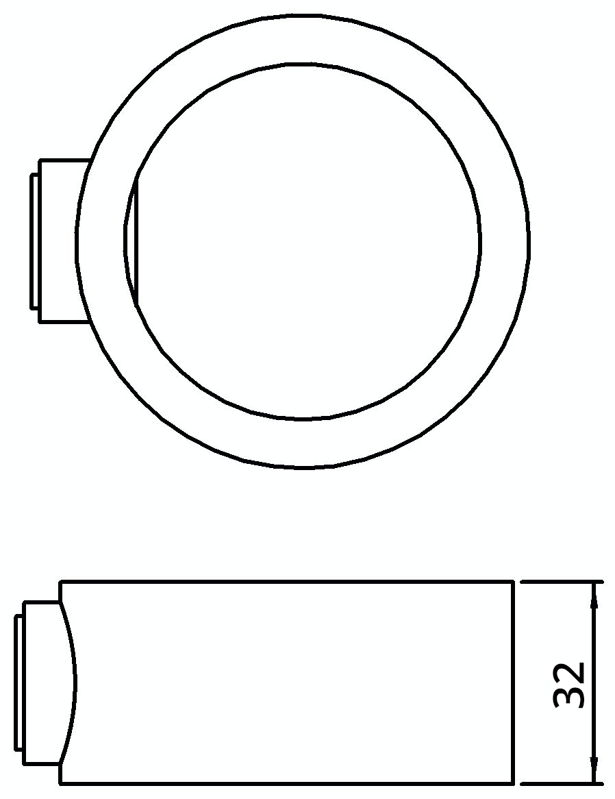 Rohrverbinder | Stellring | 179D48 | 48,3 mm | 1 1/2" | Feuerverzinkt u. Elektrogalvanisiert