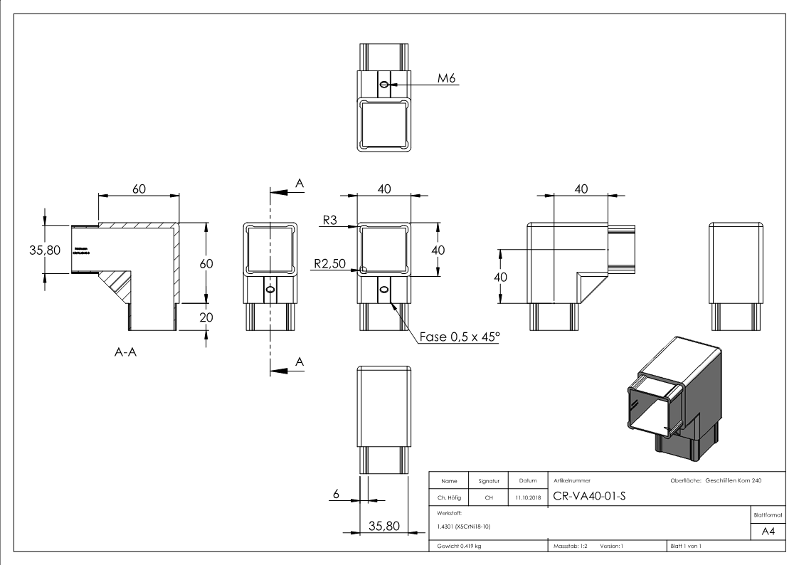 CORNECT Steckecke Set