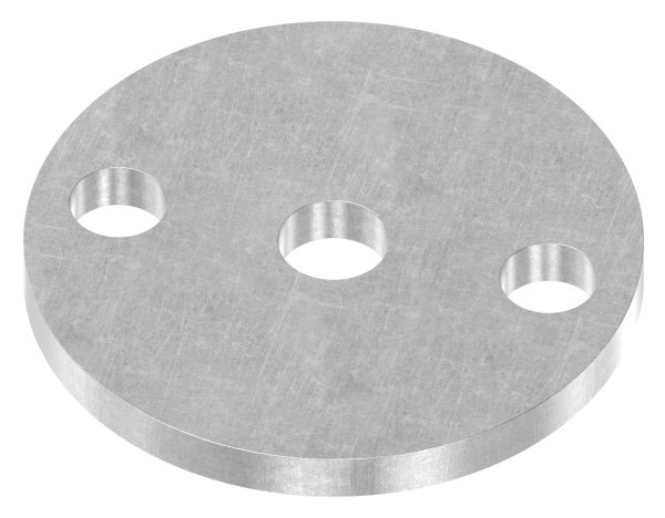 Ankerplatte 70x6 mm 3 Bohrungen |  Stahl roh