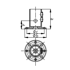 Rohrverbinder | Fußplatte Rund | 131KFD48 | 48,3 mm | 1 1/2" | Feuerverzinkt u. Elektrogalvanisiert